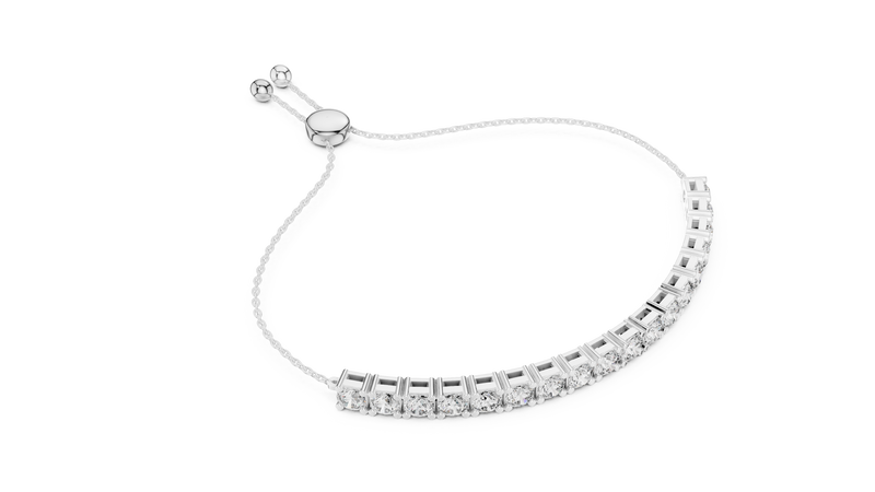 Bracelet GLBR-0068 - White Gold - Image
