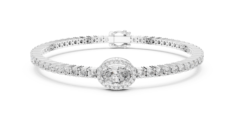Bracelet GLBR-0086 - White Gold - Image