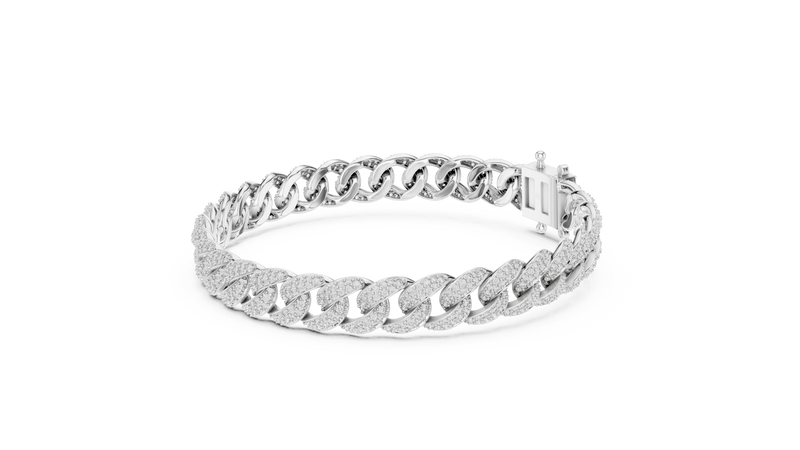 Bracelet GLBR-0116 - White Gold - Image