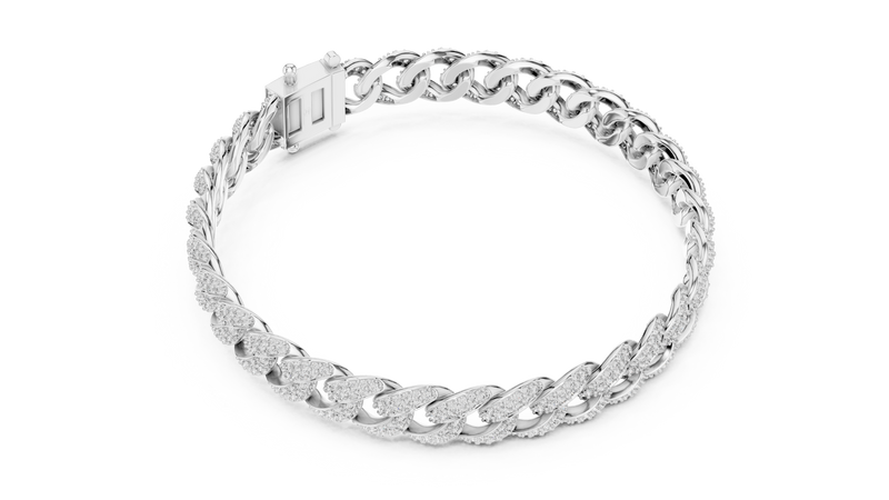 Bracelet GLBR-0116 - White Gold - Image