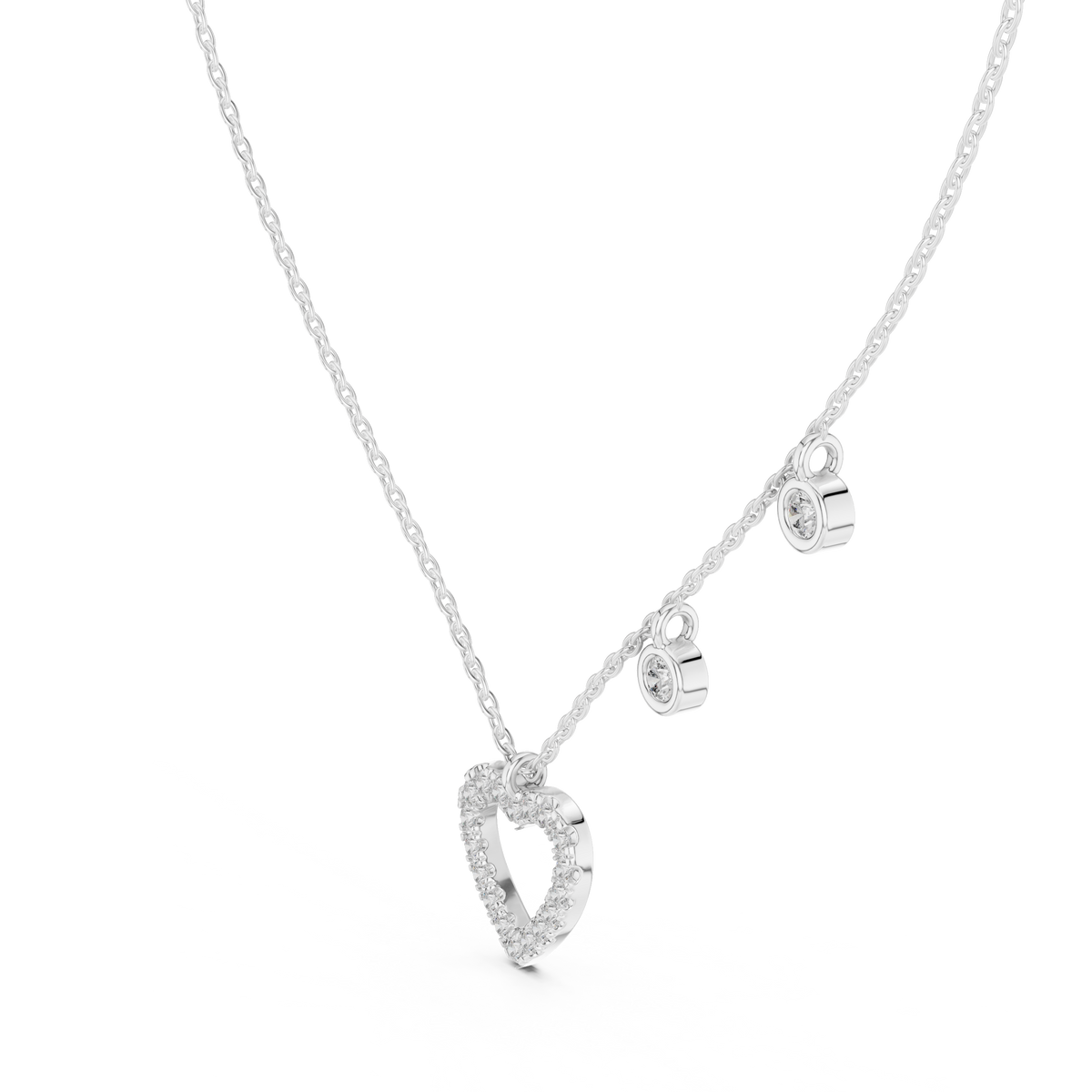 Necklace GNK-0001@7 - White Gold - Image