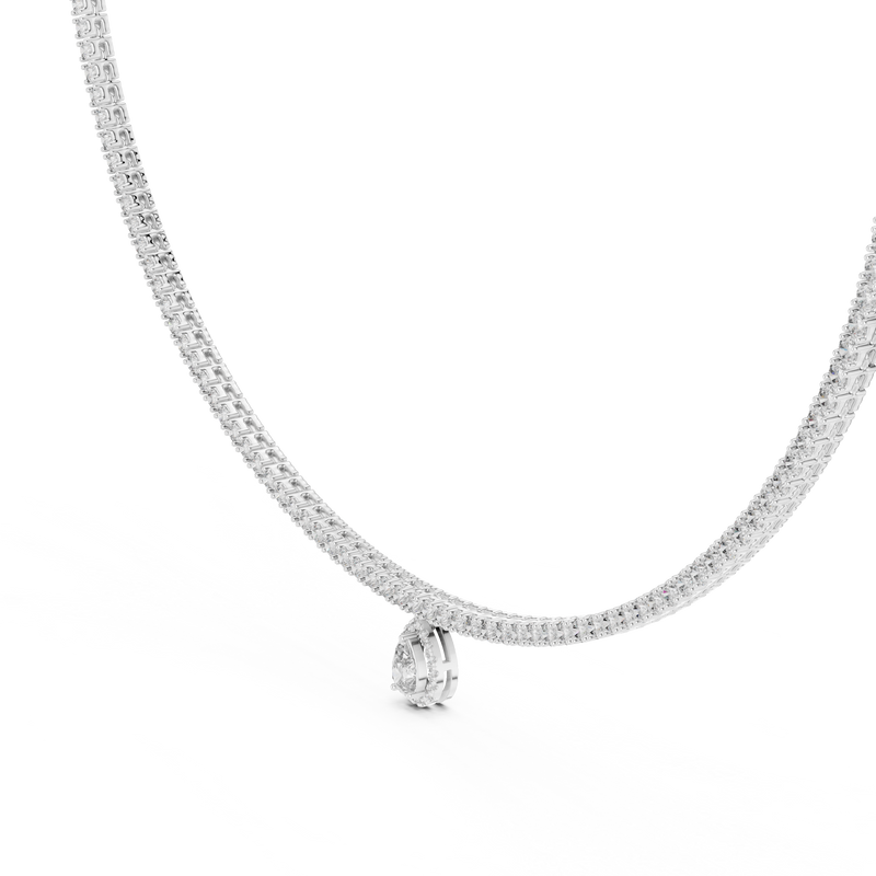 Necklace GNK-0002@7 - White Gold - Image