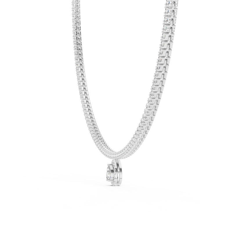 Necklace GNK-0002@7 - White Gold - Image