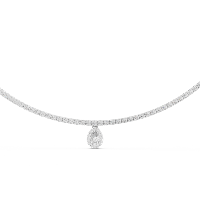 Necklace GNK-0002@7 - White Gold - Image