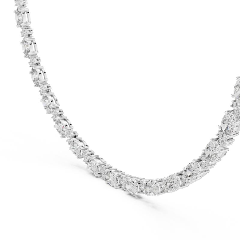 Necklace GNK-0003@7 - White Gold - Image
