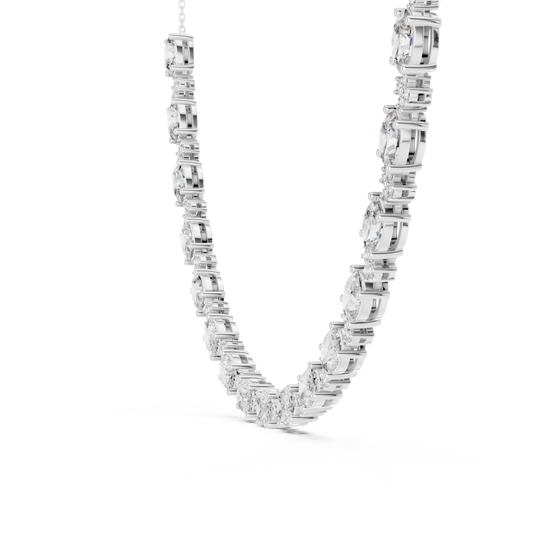 Necklace GNK-0003@7 - White Gold - Image