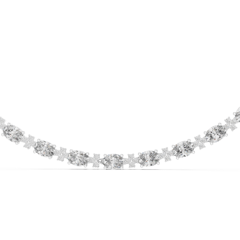 Necklace GNK-0003@7 - White Gold - Image
