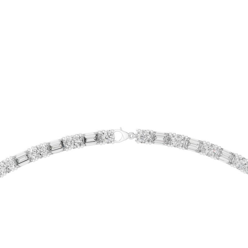 Necklace GNK-0015 - White Gold - Image