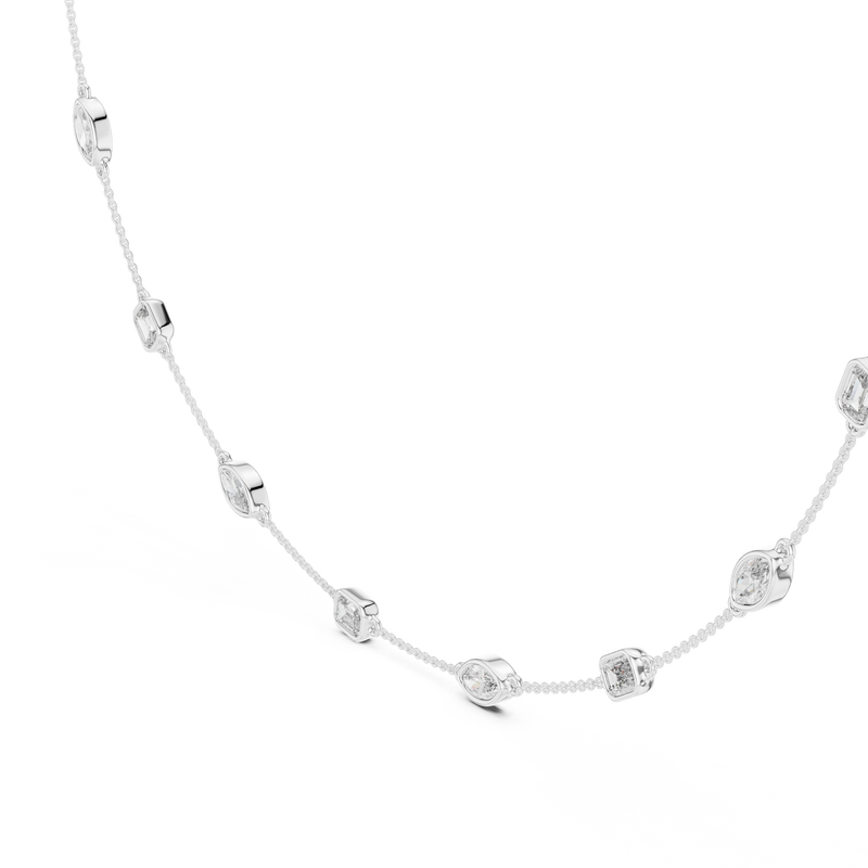 Necklace GNK-0018@7 - White Gold - Image