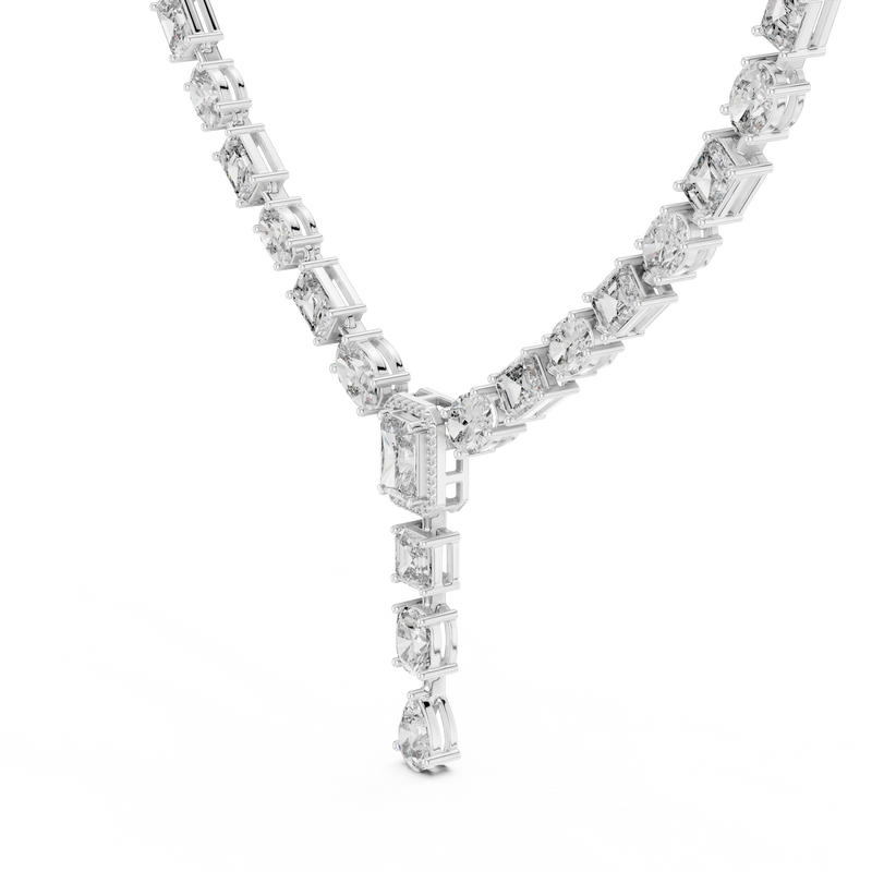 Necklace GNK-0021@7 - White Gold - Image