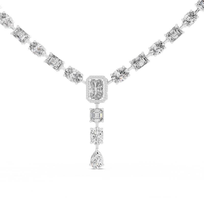Necklace GNK-0021@7 - White Gold - Image