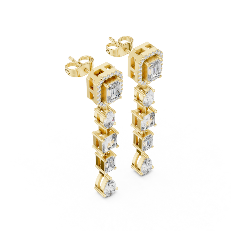 Earring GNK-0022@7 - Yellow Gold - Image