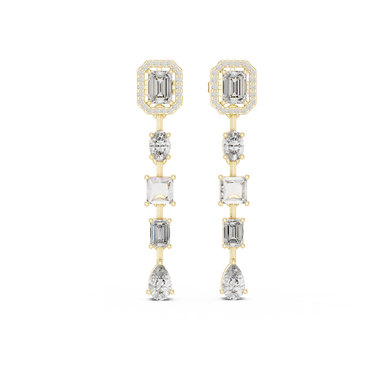 Earring GNK-0022@7 - Yellow Gold - Image