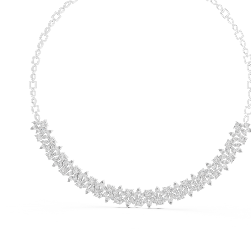 Necklace GNK-0023@7 - White Gold - Image