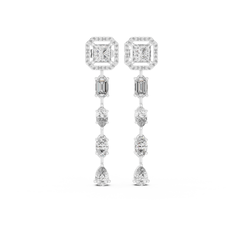 Earring GNK-0024@7 - White Gold - Image