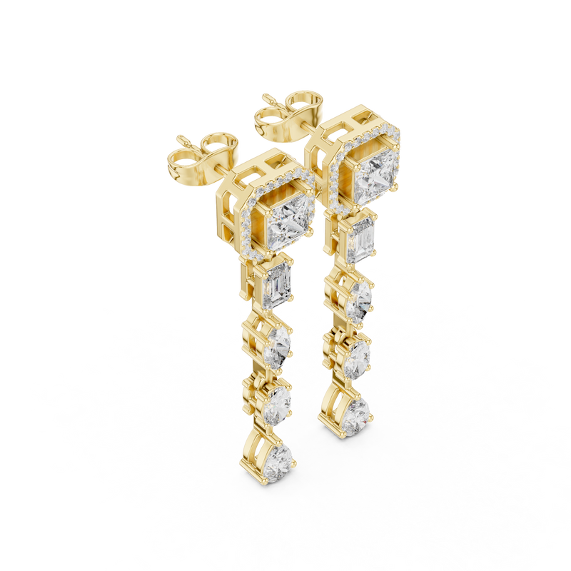 Earring GNK-0024@7 - Yellow Gold - Image