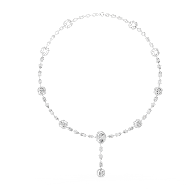 Necklace GNK-0025@7 - White Gold - Image