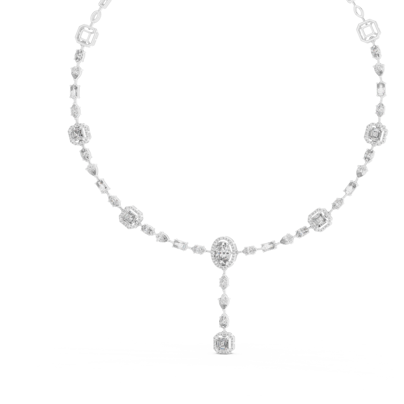 Necklace GNK-0025@7 - White Gold - Image