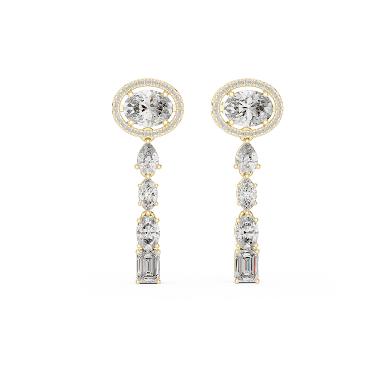 Earring GNK-0026@7 - Yellow Gold - Image