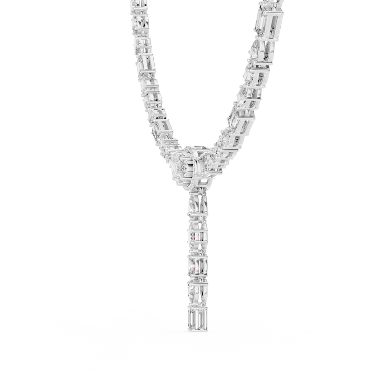 Necklace GNK-0027 - White Gold - Image