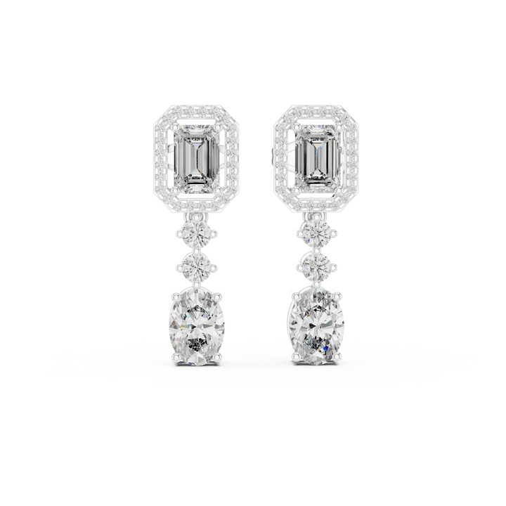 Earring GNK-0028@7 - White Gold - Image