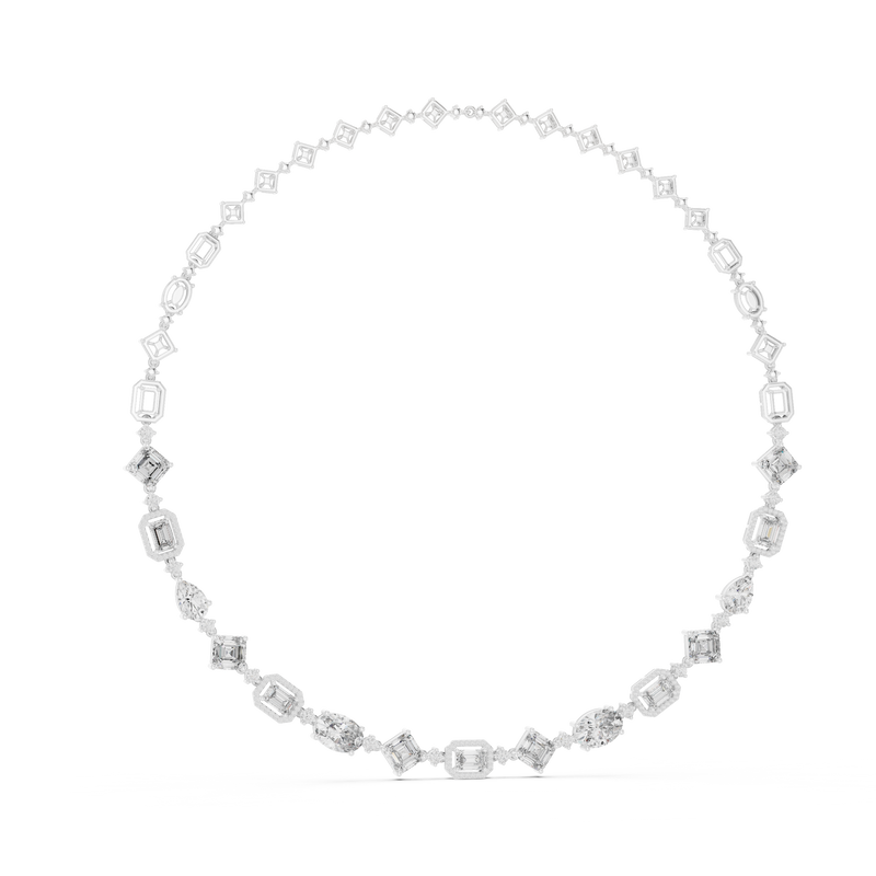 Necklace GNK-0029 - White Gold - Image