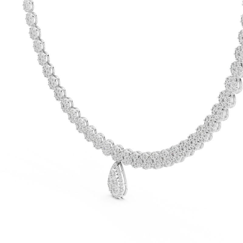 Necklace GNK-0048@7 - White Gold - Image