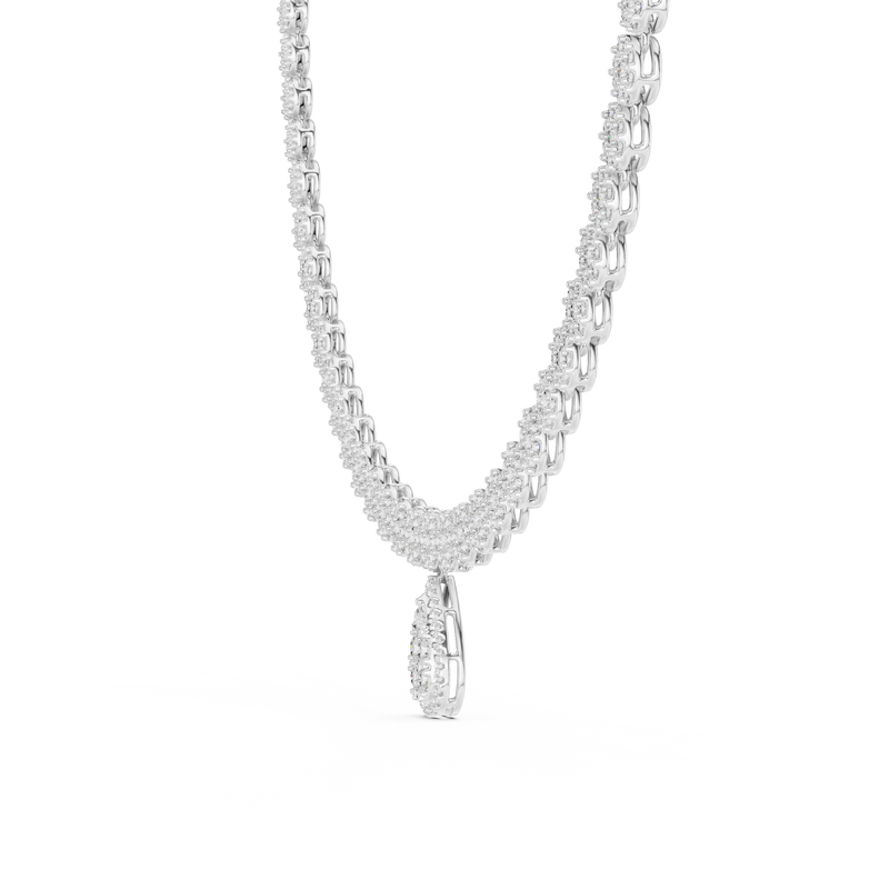 Necklace GNK-0048@7 - White Gold - Image