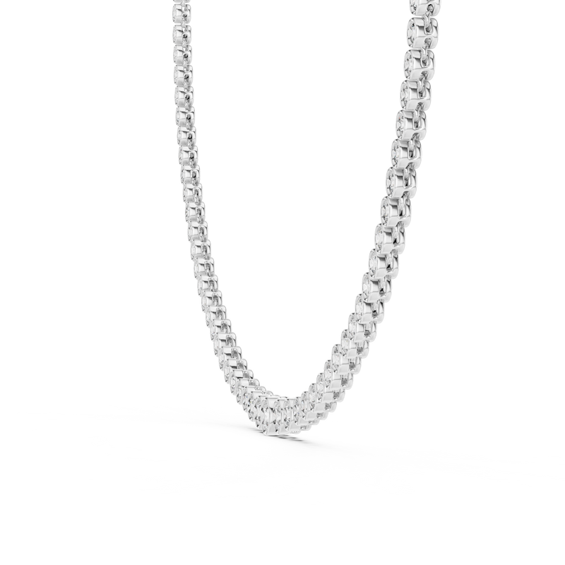 Necklace GNK-0049@7 - White Gold - Image