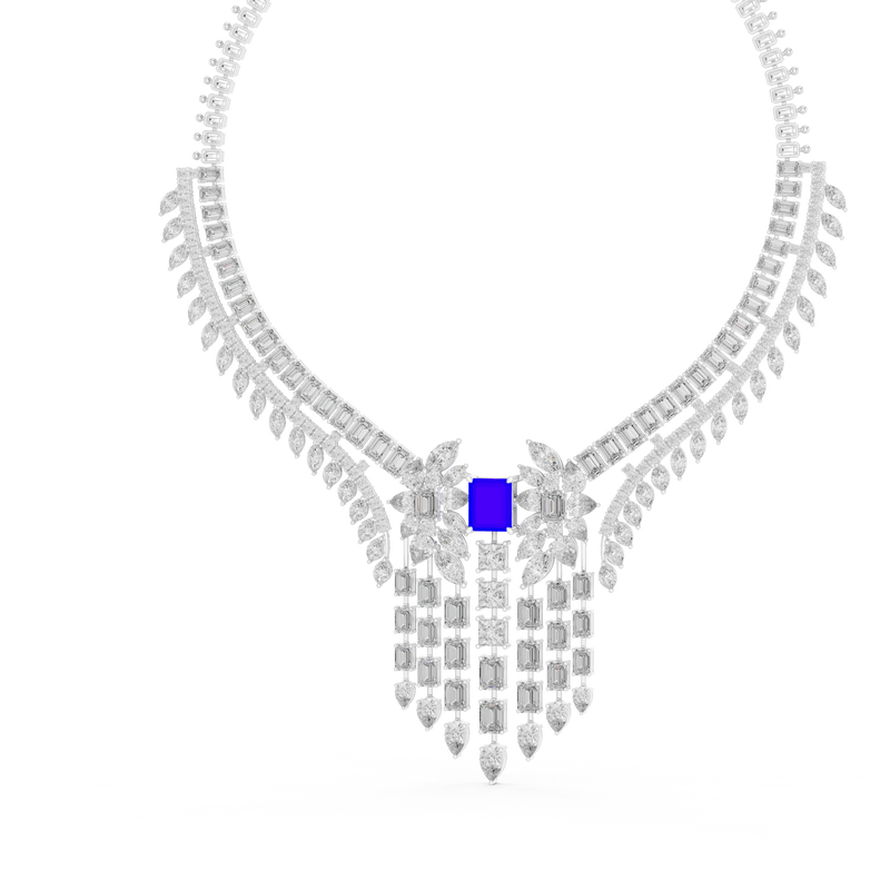 Necklace GNK-0053@7 - White Gold - Image