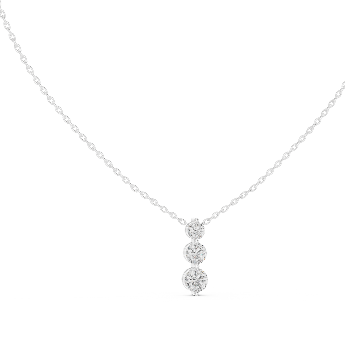Pendant GPD-0004 - White Gold - Image
