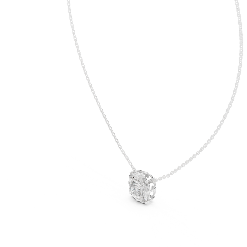 Pendant GPD-0009 - White Gold - Image