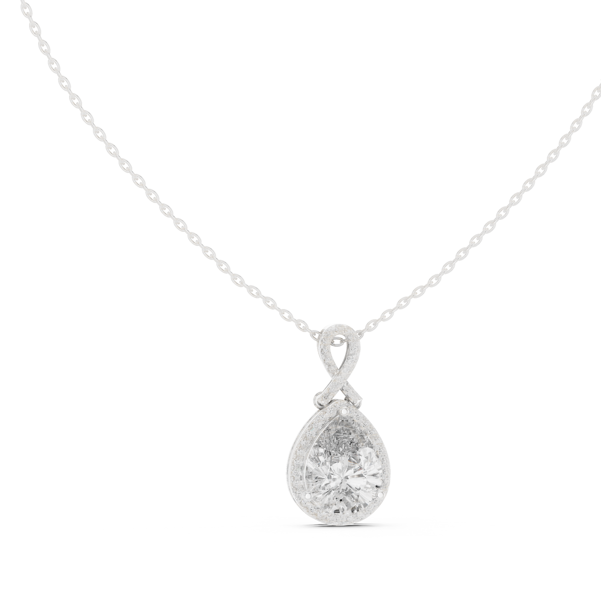 Pendant GPD-0014@7 - White Gold - Image