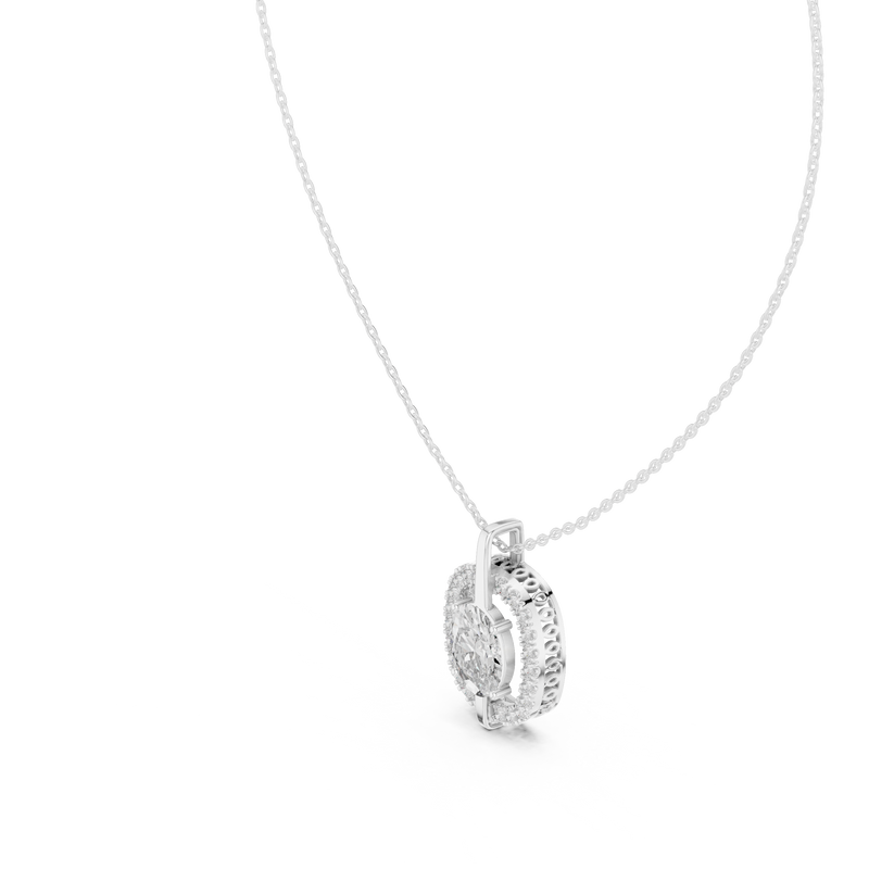 Pendant GPD-0017 - White Gold - Image
