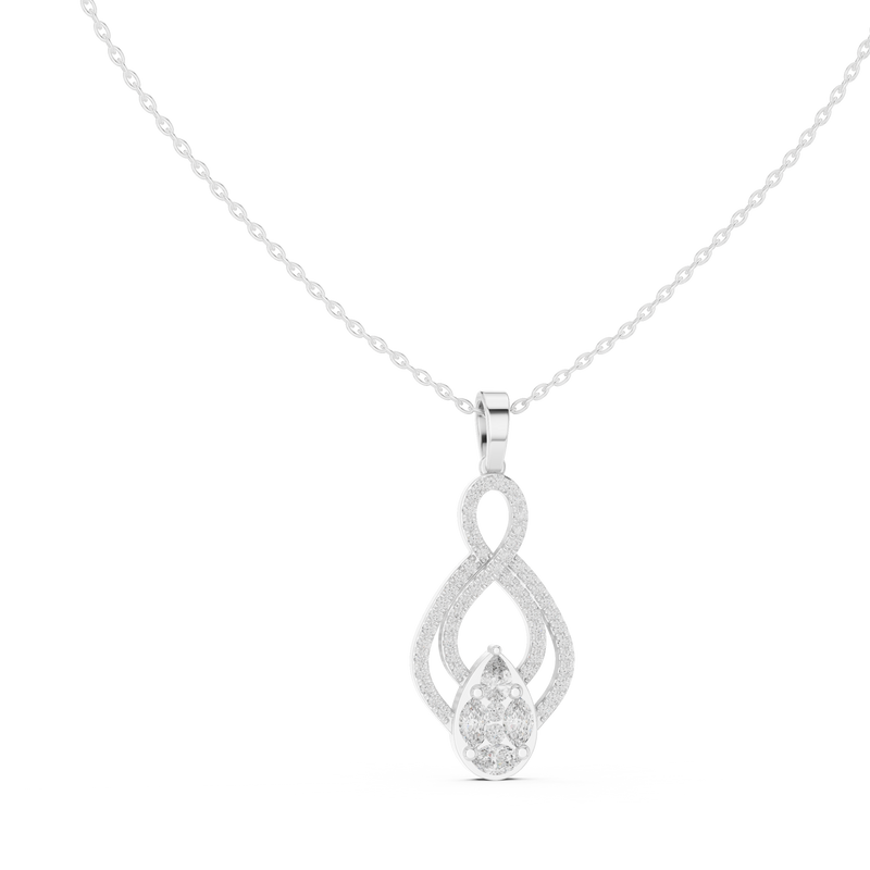Pendant GPD-0018@7 - White Gold - Image
