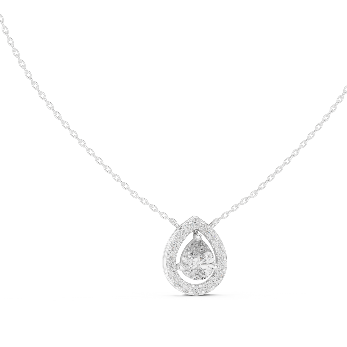 Pendant GPD-0021@7 - White Gold - Image