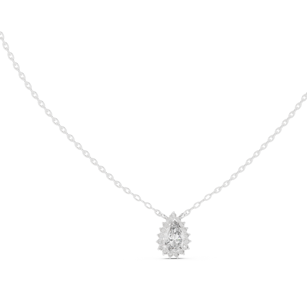 Pendant GPD-0028 - White Gold - Image