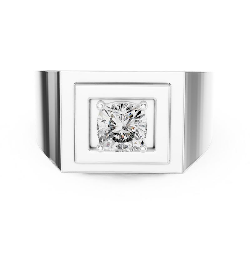 Mens Ring GR@7 - White Gold - Image