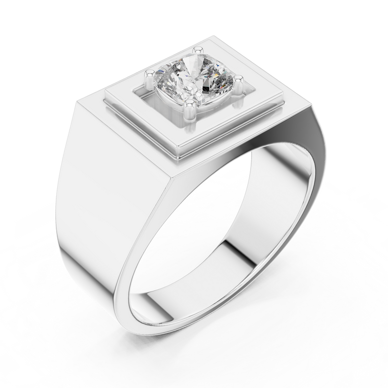 Mens Ring GR@7 - White Gold - Image