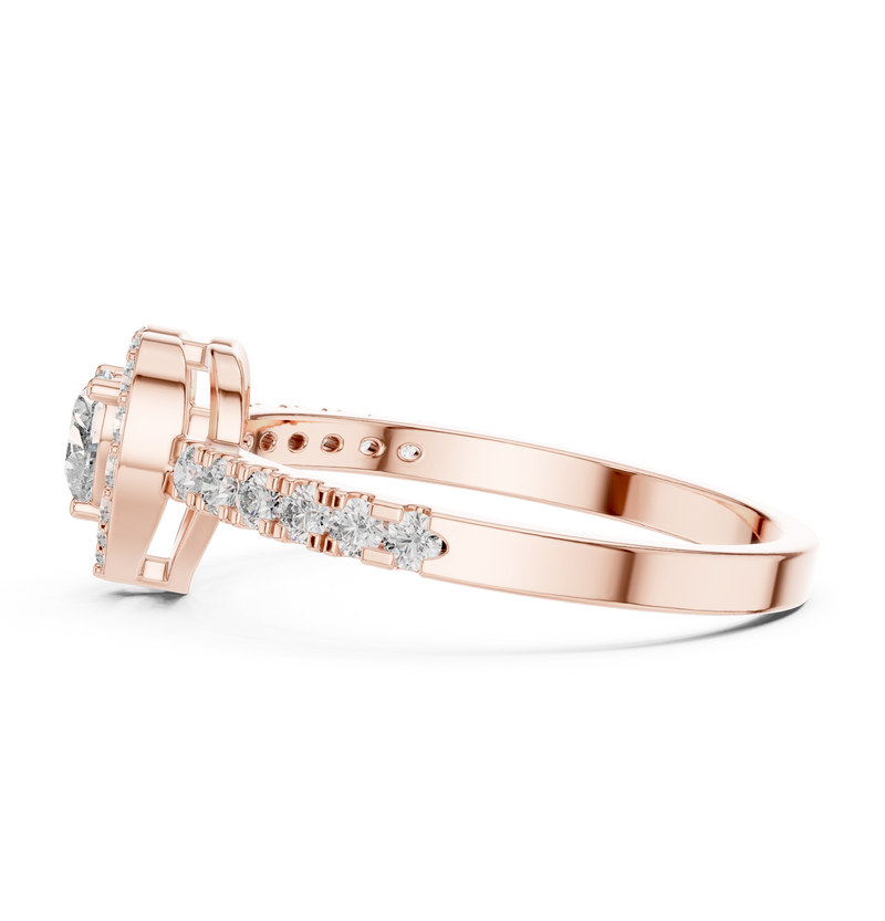 Ladies Ring HLR-04@7 - Rose Gold - Image