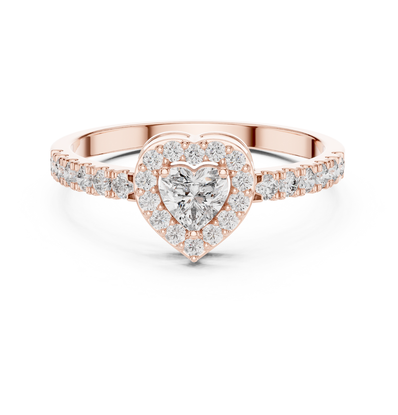 Ladies Ring HLR-04@7 - Rose Gold - Image