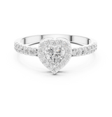 Ladies Ring HLR-04@7 - White Gold - Image