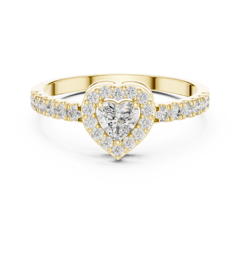 Ladies Ring HLR-04@7 - Yellow Gold - Image