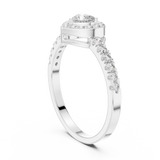 Ladies Ring HLR-04@7 - White Gold - Image