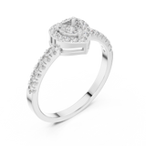 Ladies Ring HLR-04@7 - White Gold - Image