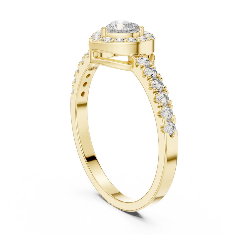 Ladies Ring HLR-04@7 - Yellow Gold - Image