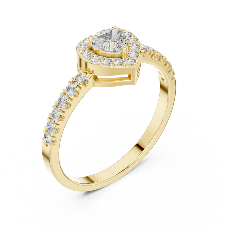 Ladies Ring HLR-04@7 - Yellow Gold - Image