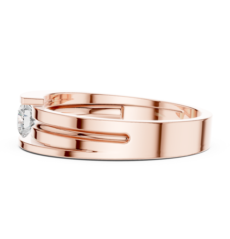 Ladies Ring HLR-05 3MM@7 - Rose Gold - Image