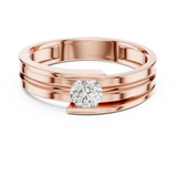 Ladies Ring HLR-05 3MM@7 - Rose Gold - Image