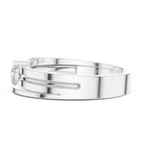 Ladies Ring HLR-05 3MM@7 - White Gold - Image
